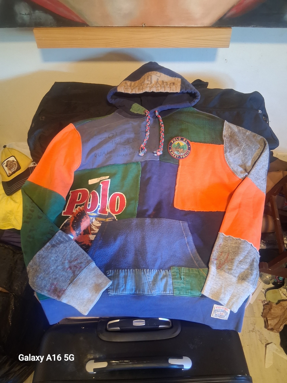 Polo Ralph Lauren Patchwork Pullover Hoodie
